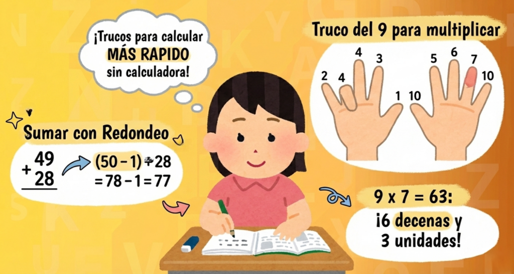 Trucos para calcular más rápido sin calculadora